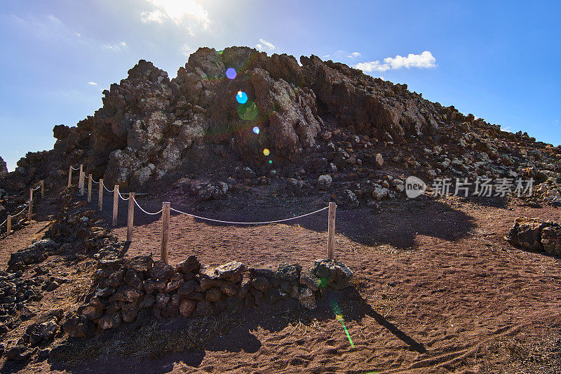 malpais Grande，靠近火山口de los Arrabales volcano, Fuerteventura